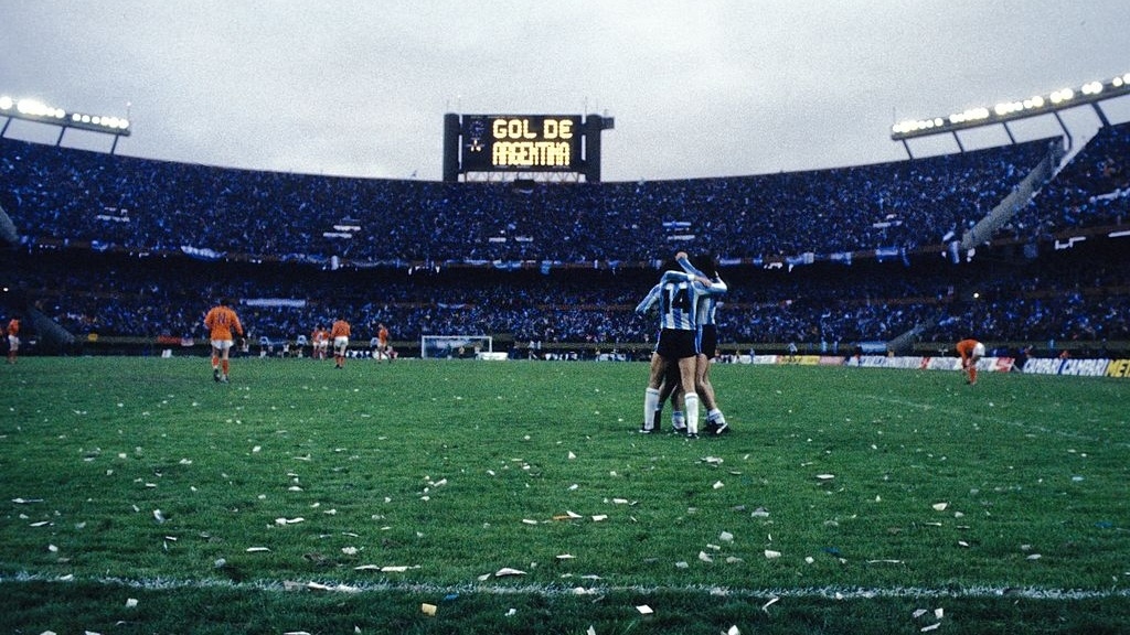 1978 argentina olanda 3-1 esultanza campo pieno-